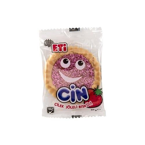 ETİ CİN ÇİLEK SOSLU BİSKÜVİ 25GR