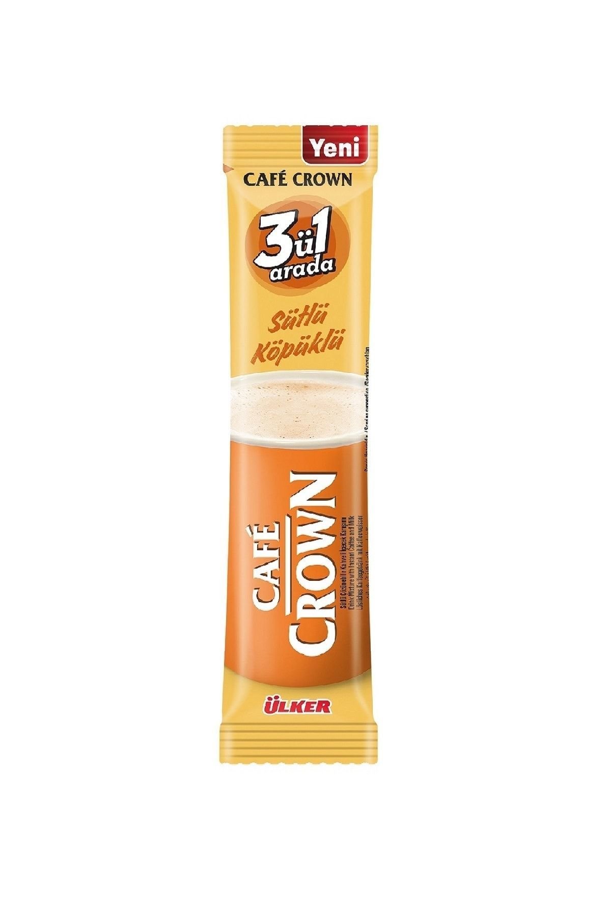 ÜLKER CAFE CROWN 3Ü1 SÜTLÜ KÖPÜKLÜ
