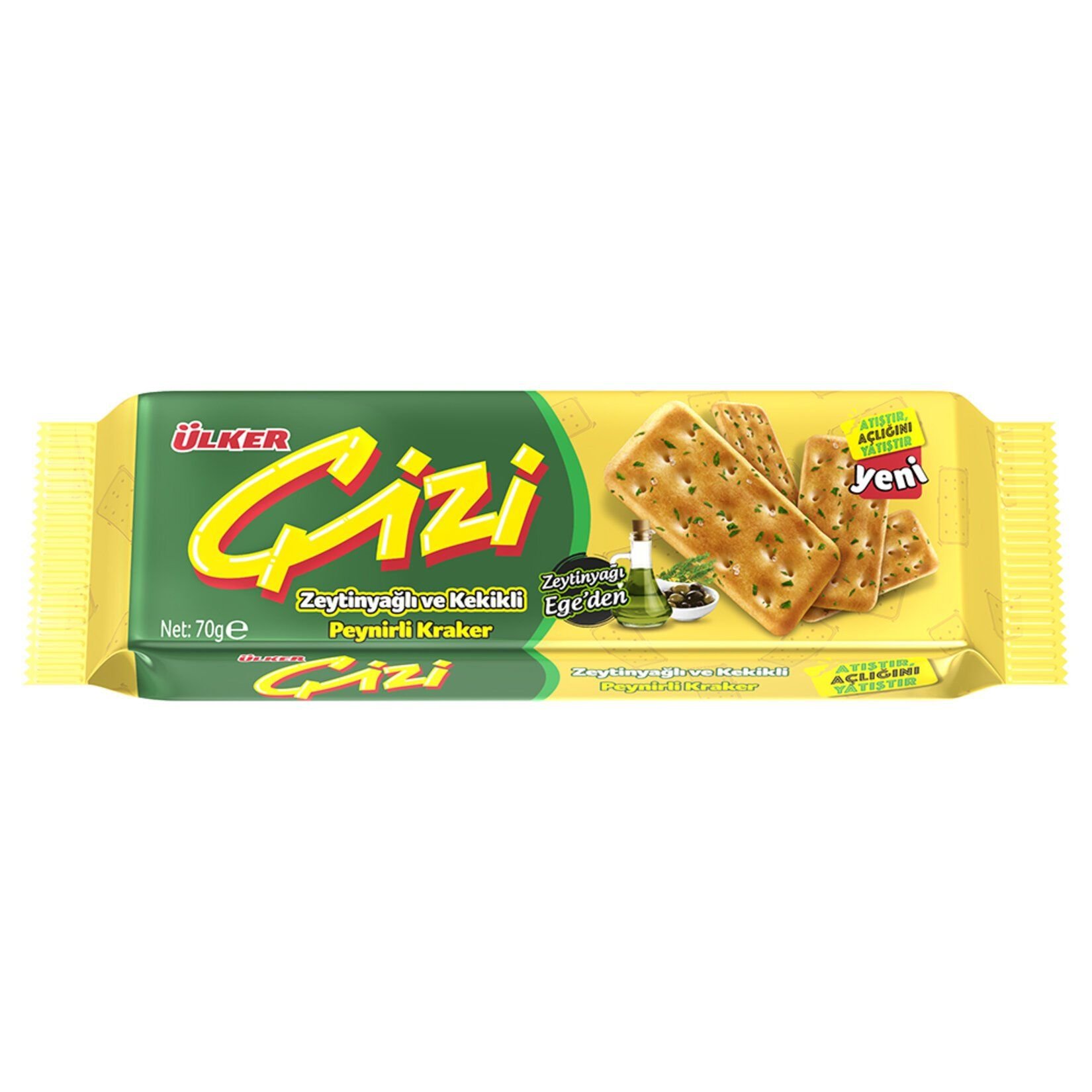 ÇİZİ KRAKER ZEYTİNYAĞLI KEKİKLİ 70GR