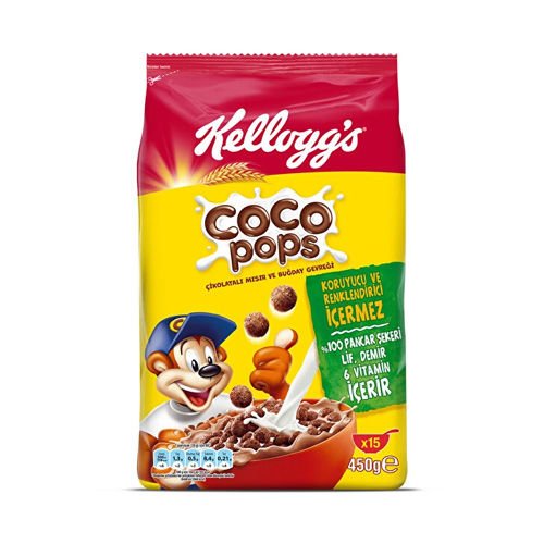 KELLOGGS COCOPOPS ÇİK. MISIR VE BUĞ.GEVREĞİ 450GR
