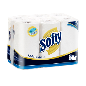 SOFTY KAĞIT HAVLU 3KAT 6LI