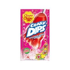 CHUPA CHUPS CRAZY DIPS PATLAYAN ŞEKER+LOLİPOP ÇİLEK AROMALI