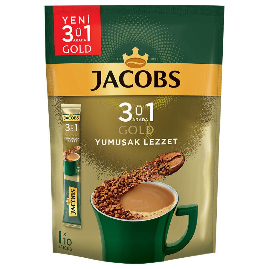 JACOBS 3Ü 1ARADA YUMUŞAK LEZZET 10LU