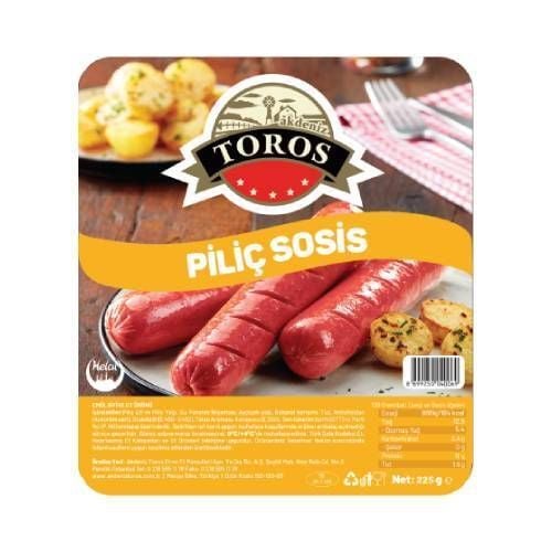 AKDENİZ TOROS PİLİÇ SOSİS 225GR