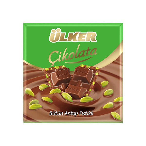 ÜLKER  TABLET ÇİKOLATA ANTEP FISTIKLI (65GR)